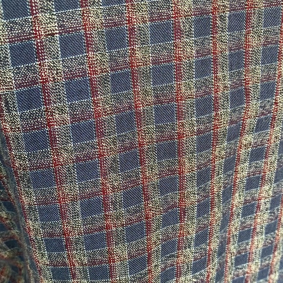 Thread & Cloth Mens S Long Sleeve Button down Shirt Navy Red Grey - Picture 14 of 16